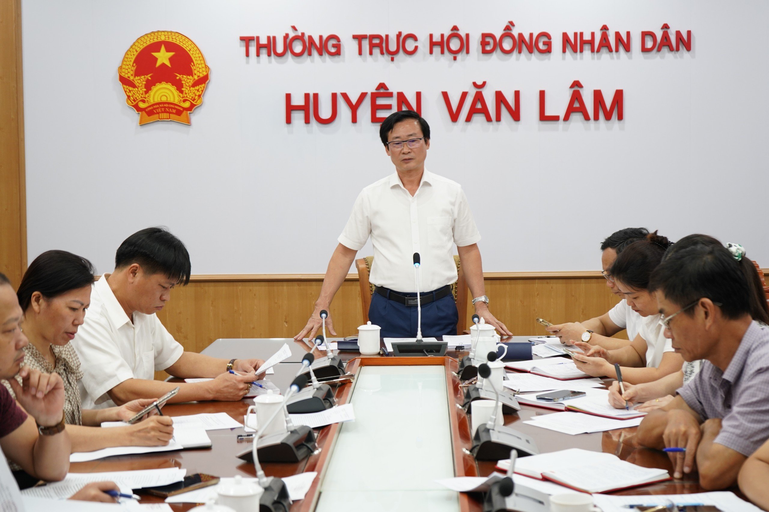   Hội nghị giao ban Thường trực Hội đồng nhân dân huyện với thường trực HĐND các xã, thị trấn